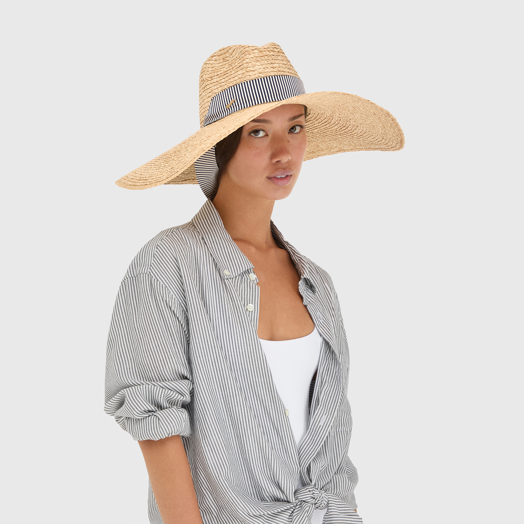 帽子・その他 Borsalino Claudette panama (18130) Borsalino Claudette Panama Hat - Beige Straw Accessory – LOZURI®