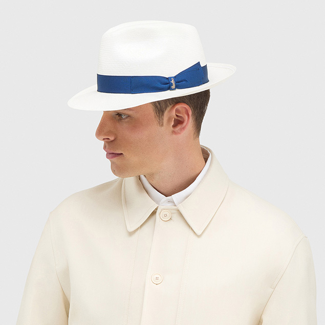 Hat Maurilio Raffia Wide Brim - Man | Borsalino Official