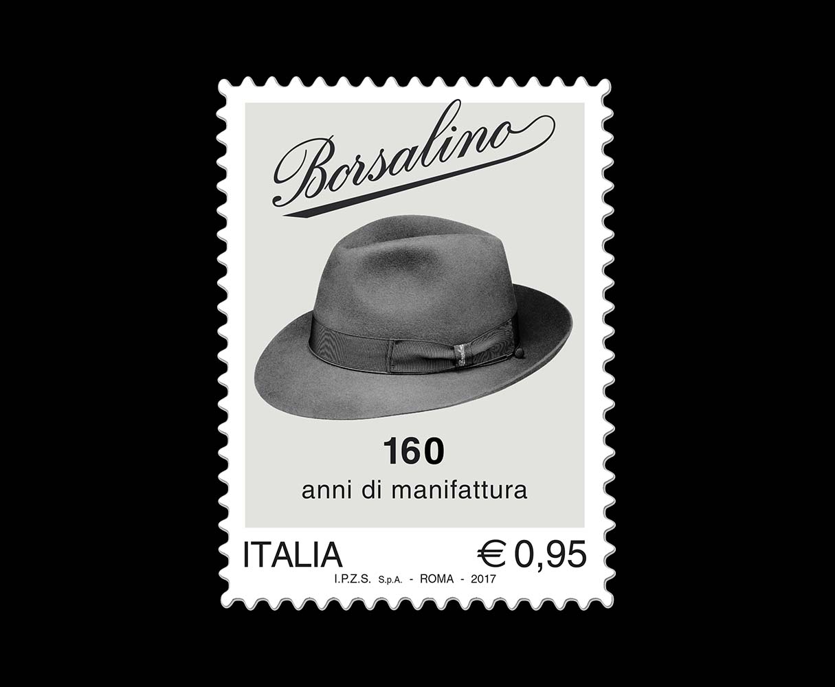 ボルサリーノ Made in Italy　Borsalino Borsalino Alessandria Superior Fur Felt Hat Men Black 6 3/4
